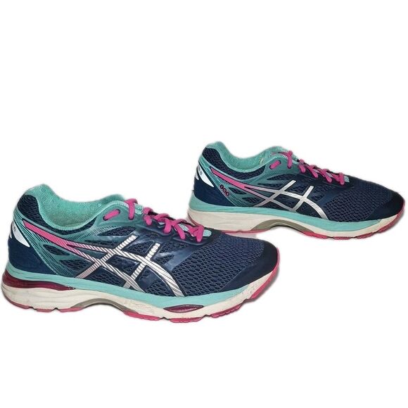 ASICS Gel Cumulus 18 Running Shoes Women's US 9.5 EUR 41.5 Blue Pink Color T6C8N - Picture 4 of 13